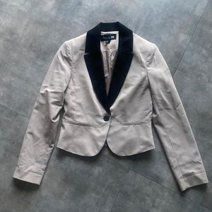 Black and Khaki Blazer